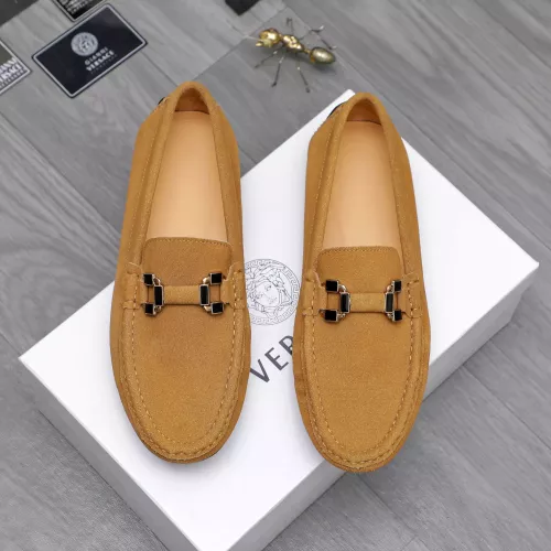 Replica Versace Leather Shoes For Men #1317278 $76.00 USD for Wholesale