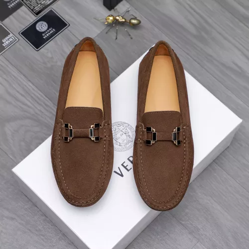 Replica Versace Leather Shoes For Men #1317279 $76.00 USD for Wholesale