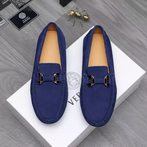 Replica Versace Leather Shoes For Men #1317283 $76.00 USD for Wholesale
