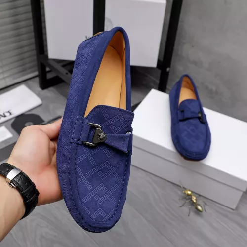 Replica Versace Leather Shoes For Men #1317287 $76.00 USD for Wholesale