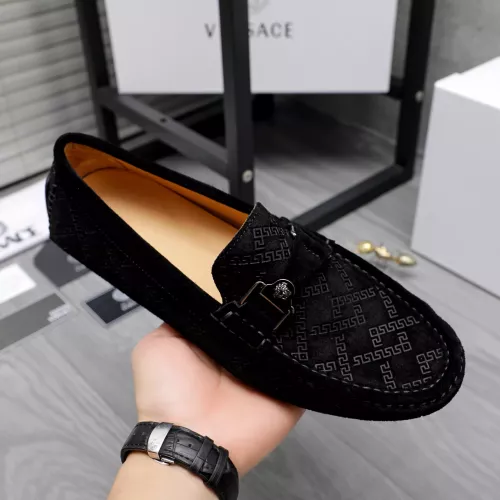 Replica Versace Leather Shoes For Men #1317289 $76.00 USD for Wholesale