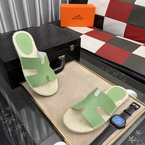 Replica Hermes Slippers For Men #1317395 $60.00 USD for Wholesale