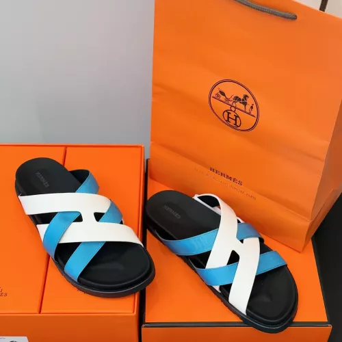 Replica Hermes Slippers For Men #1317525 $56.00 USD for Wholesale