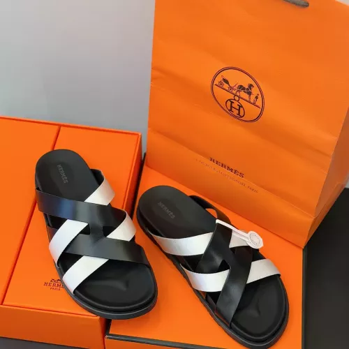 Replica Hermes Slippers For Men #1317526 $56.00 USD for Wholesale