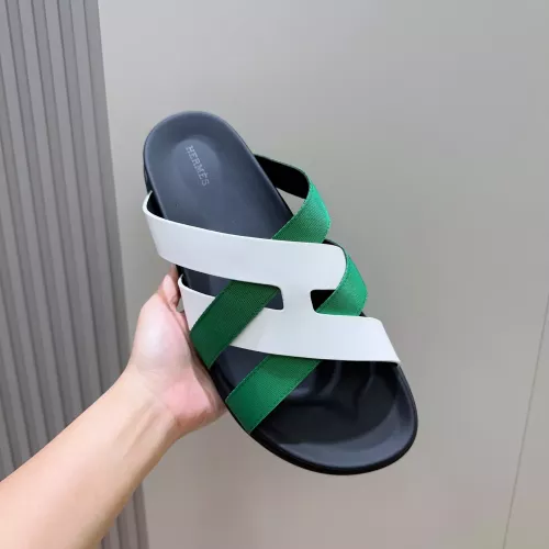 Replica Hermes Slippers For Men #1317528 $56.00 USD for Wholesale