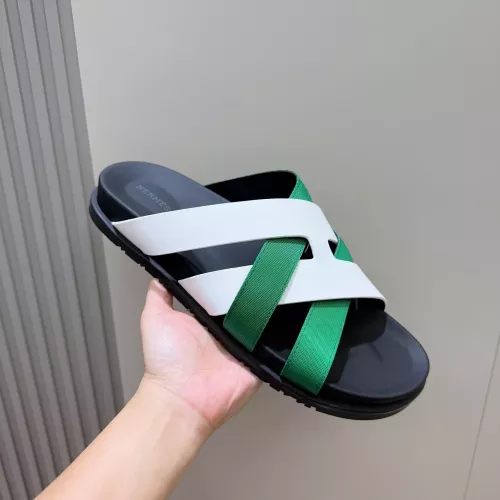 Replica Hermes Slippers For Men #1317528 $56.00 USD for Wholesale