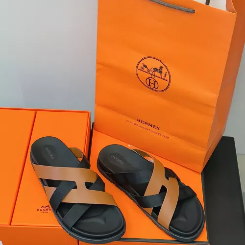 Replica Hermes Slippers For Men #1317531 $56.00 USD for Wholesale