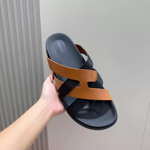 Replica Hermes Slippers For Men #1317531 $56.00 USD for Wholesale