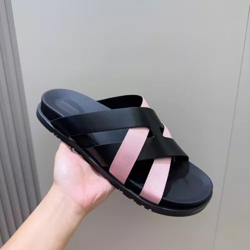 Replica Hermes Slippers For Men #1317532 $56.00 USD for Wholesale