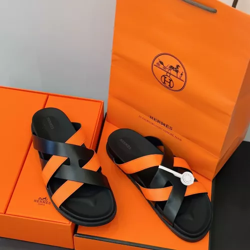 Replica Hermes Slippers For Men #1317535 $56.00 USD for Wholesale