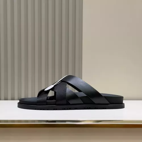 Replica Hermes Slippers For Men #1317536 $56.00 USD for Wholesale