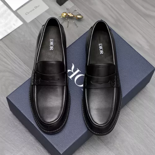 Replica Christian Dior Leather Shoes For Men #1317551 $105.00 USD for Wholesale