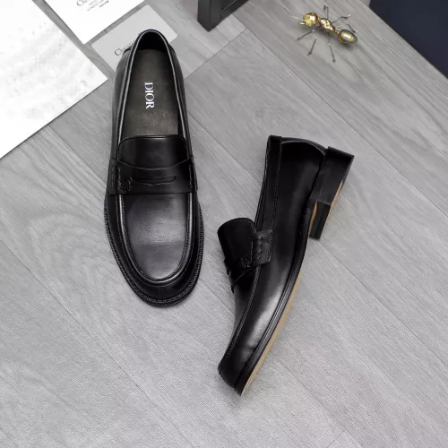 Replica Christian Dior Leather Shoes For Men #1317551 $105.00 USD for Wholesale