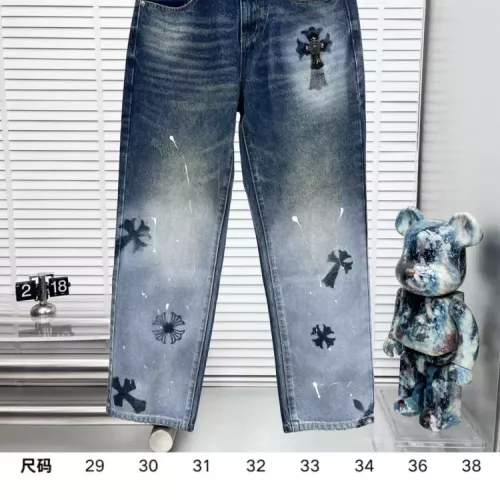 Replica Chrome Hearts Jeans For Men #1317570 $92.00 USD for Wholesale