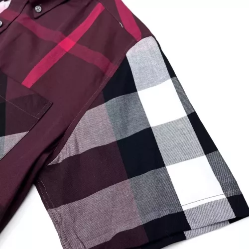 Replica Burberry Shirts Short Sleeved For Men #1318139 $45.00 USD for Wholesale