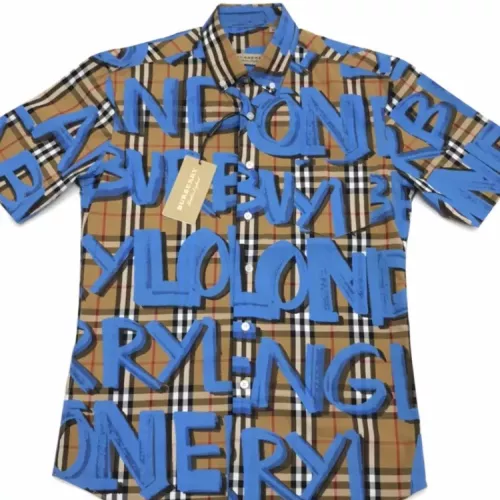 Replica Burberry Shirts Short Sleeved For Men #1318154 $48.00 USD for Wholesale