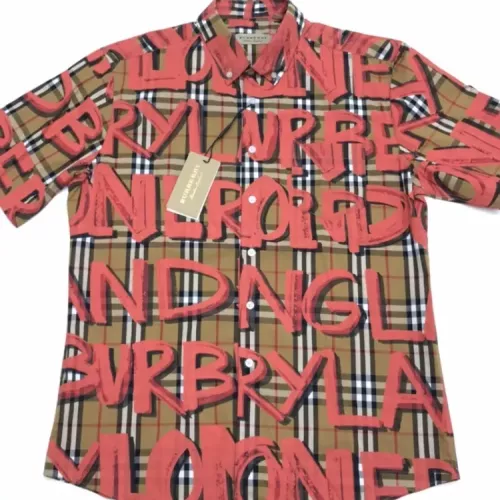 Replica Burberry Shirts Short Sleeved For Men #1318155 $48.00 USD for Wholesale