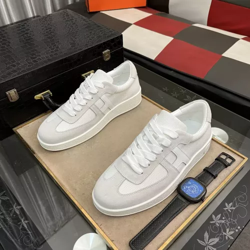 Replica Hermes Casual Shoes For Men #1318248 $80.00 USD for Wholesale