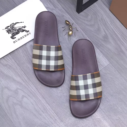Replica Burberry Slippers For Men #1318366 $48.00 USD for Wholesale