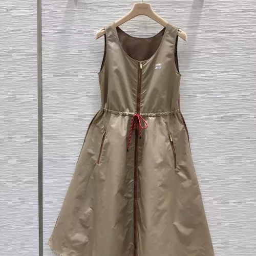 MIU MIU Dresses Sleeveless For Women #1318378 $85.00 USD, Wholesale Replica MIU MIU Dresses