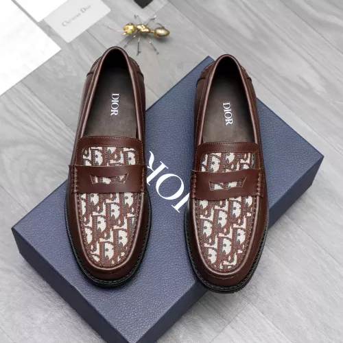 Replica Christian Dior Leather Shoes For Men #1318396 $100.00 USD for Wholesale