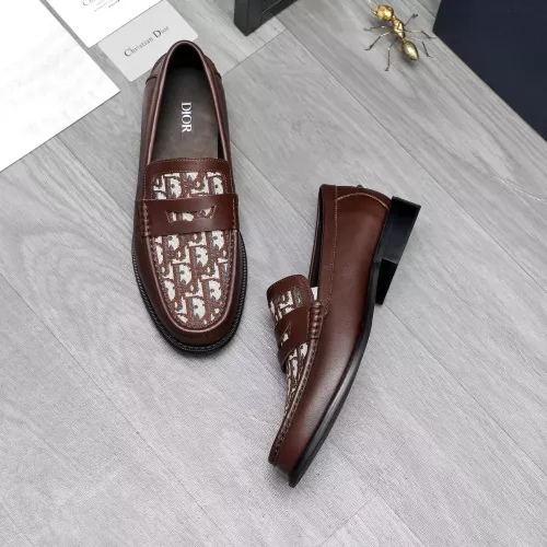 Replica Christian Dior Leather Shoes For Men #1318396 $100.00 USD for Wholesale