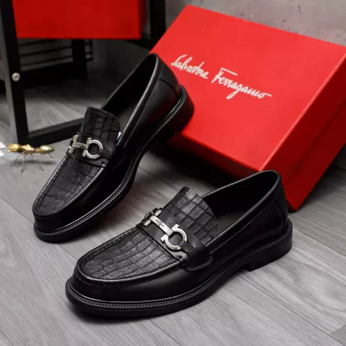 Salvatore Ferragamo Leather Shoes For Men #1318398 $100.00 USD, Wholesale Replica Salvatore Ferragamo Leather Shoes