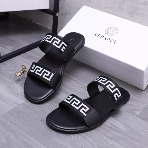Replica Versace Slippers For Men #1318417 $42.00 USD for Wholesale