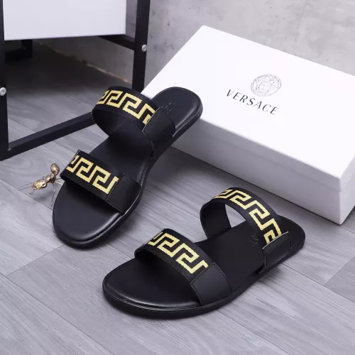 Replica Versace Slippers For Men #1318418 $42.00 USD for Wholesale