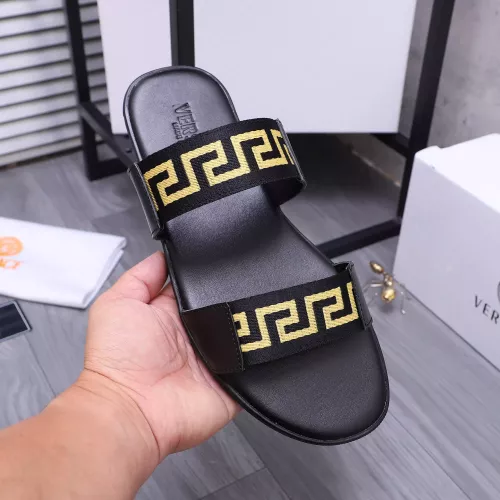 Replica Versace Slippers For Men #1318418 $42.00 USD for Wholesale