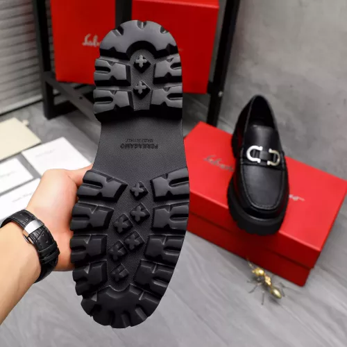 Replica Salvatore Ferragamo Leather Shoes For Men #1318437 $88.00 USD for Wholesale