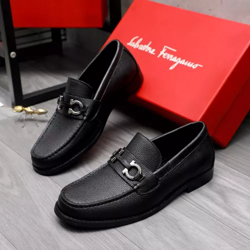 Salvatore Ferragamo Leather Shoes For Men #1318440 $88.00 USD, Wholesale Replica Salvatore Ferragamo Leather Shoes