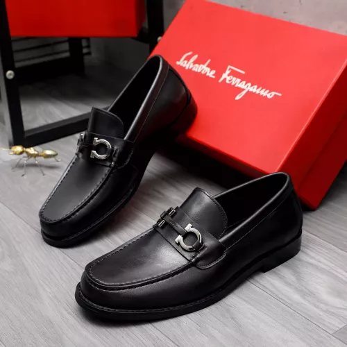 Salvatore Ferragamo Leather Shoes For Men #1318441 $88.00 USD, Wholesale Replica Salvatore Ferragamo Leather Shoes