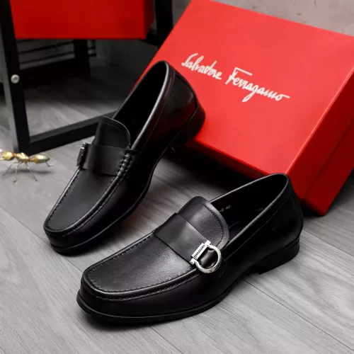 Salvatore Ferragamo Leather Shoes For Men #1318445 $88.00 USD, Wholesale Replica Salvatore Ferragamo Leather Shoes