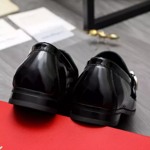 Replica Salvatore Ferragamo Leather Shoes For Men #1318446 $88.00 USD for Wholesale