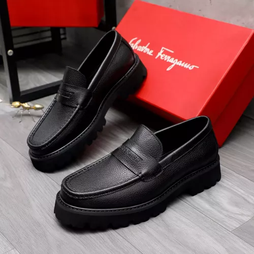 Salvatore Ferragamo Leather Shoes For Men #1318447 $88.00 USD, Wholesale Replica Salvatore Ferragamo Leather Shoes