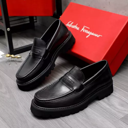 Salvatore Ferragamo Leather Shoes For Men #1318449 $88.00 USD, Wholesale Replica Salvatore Ferragamo Leather Shoes