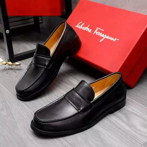 Salvatore Ferragamo Leather Shoes For Men #1318451 $88.00 USD, Wholesale Replica Salvatore Ferragamo Leather Shoes