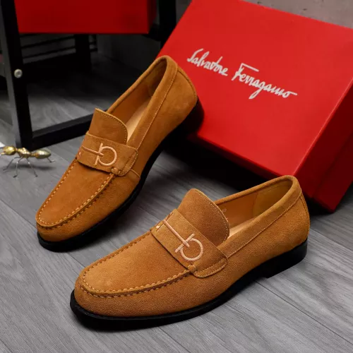 Salvatore Ferragamo Leather Shoes For Men #1318453 $88.00 USD, Wholesale Replica Salvatore Ferragamo Leather Shoes