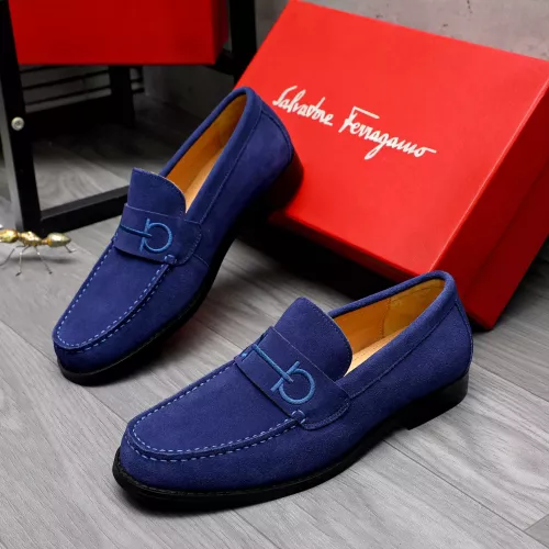 Salvatore Ferragamo Leather Shoes For Men #1318455 $88.00 USD, Wholesale Replica Salvatore Ferragamo Leather Shoes