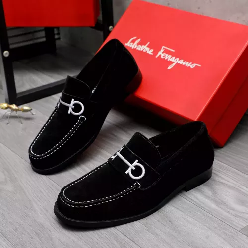 Salvatore Ferragamo Leather Shoes For Men #1318457 $88.00 USD, Wholesale Replica Salvatore Ferragamo Leather Shoes