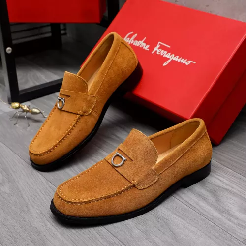 Salvatore Ferragamo Leather Shoes For Men #1318458 $88.00 USD, Wholesale Replica Salvatore Ferragamo Leather Shoes