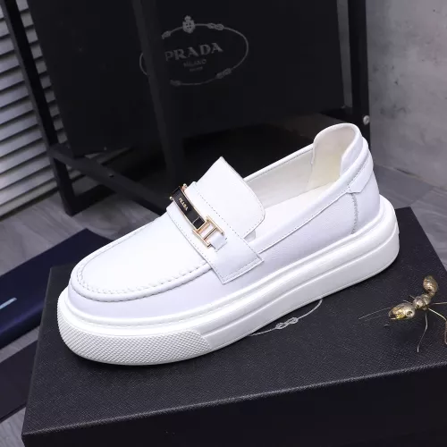 Replica Prada Leather Shoes For Men #1318460 $96.00 USD for Wholesale