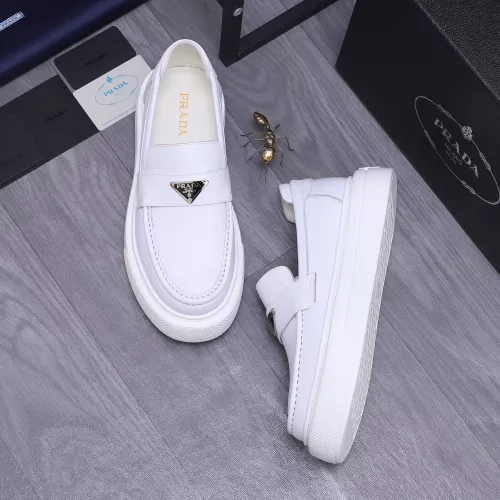 Replica Prada Leather Shoes For Men #1318464 $96.00 USD for Wholesale