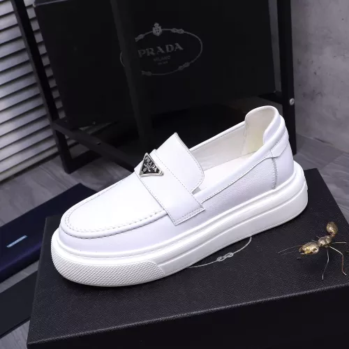 Replica Prada Leather Shoes For Men #1318464 $96.00 USD for Wholesale