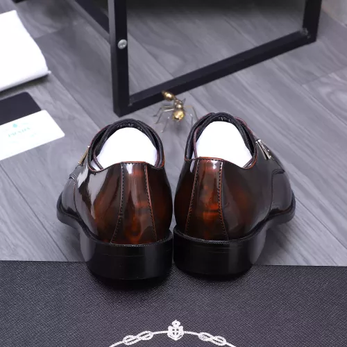 Replica Prada Leather Shoes For Men #1318468 $100.00 USD for Wholesale