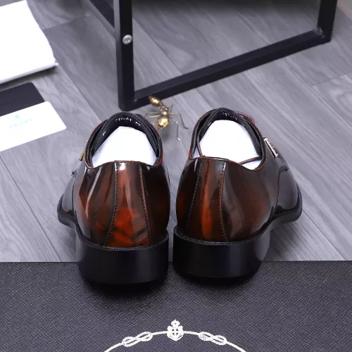 Replica Prada Leather Shoes For Men #1318471 $100.00 USD for Wholesale