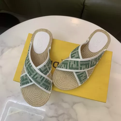 Replica Fendi Slippers For Men #1318476 $60.00 USD for Wholesale