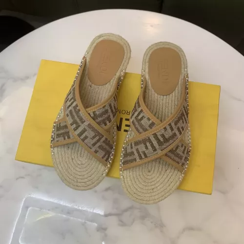 Replica Fendi Slippers For Men #1318477 $60.00 USD for Wholesale