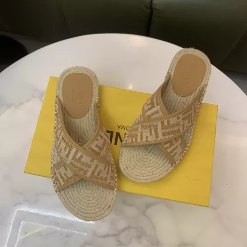 Replica Fendi Slippers For Men #1318478 $60.00 USD for Wholesale